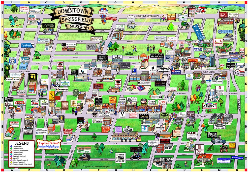 Downtown Springfield Map